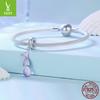 Purple Dream Mermaid Tears Diy Bracelet Necklace Pendant, Niche S925 Sterling Silver Beaded Accessories
