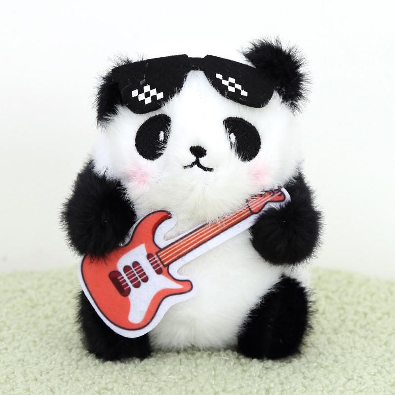 Panda Plush Toy Keychain For Bags And Gifts With Soft Pp Cotton Filling And Animal Design