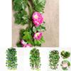 Stunning Faux Silk Morning Glory Hanging Basket For Artistic Home Wall Display Ideas