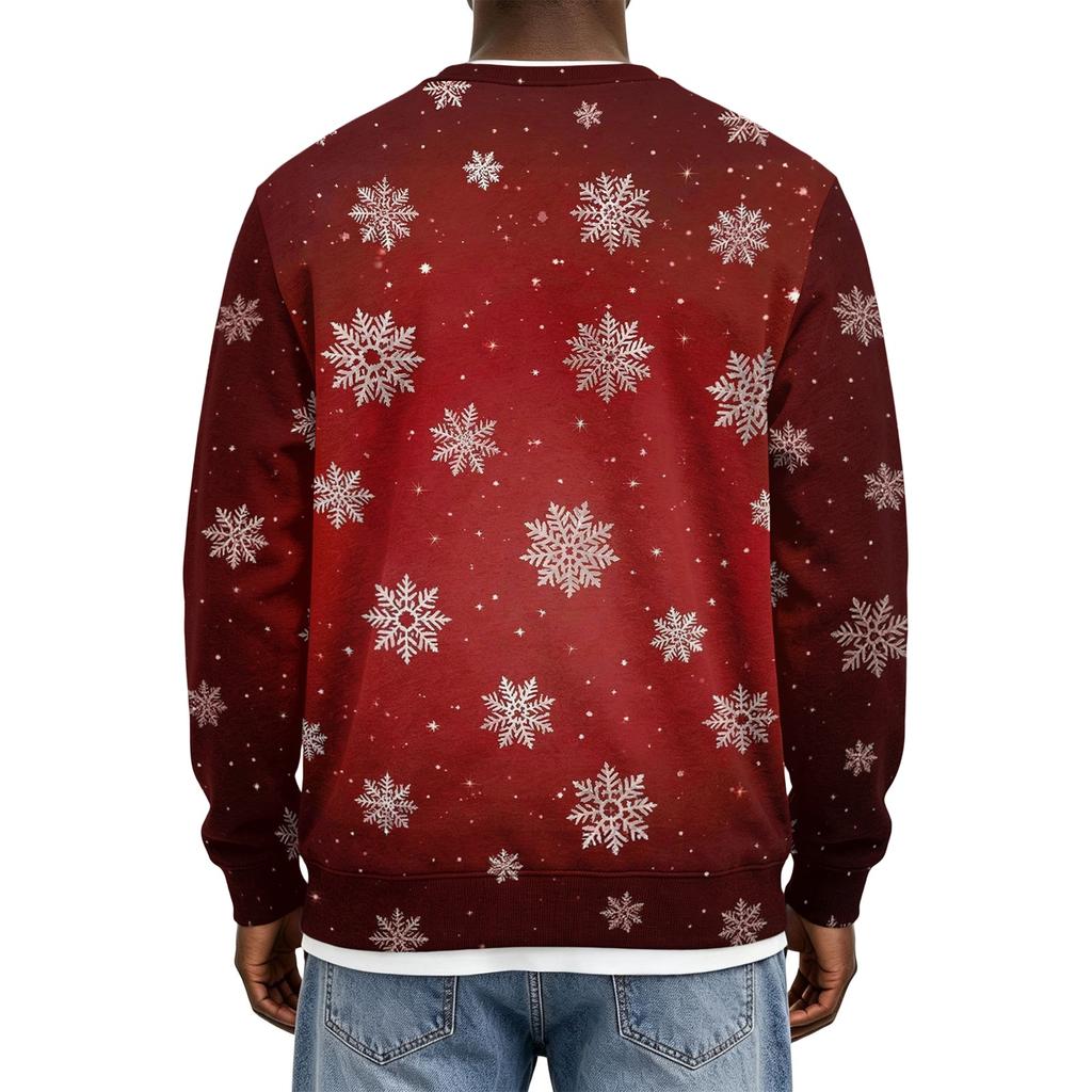Sweat-shirt à col rond de Noël pour homme