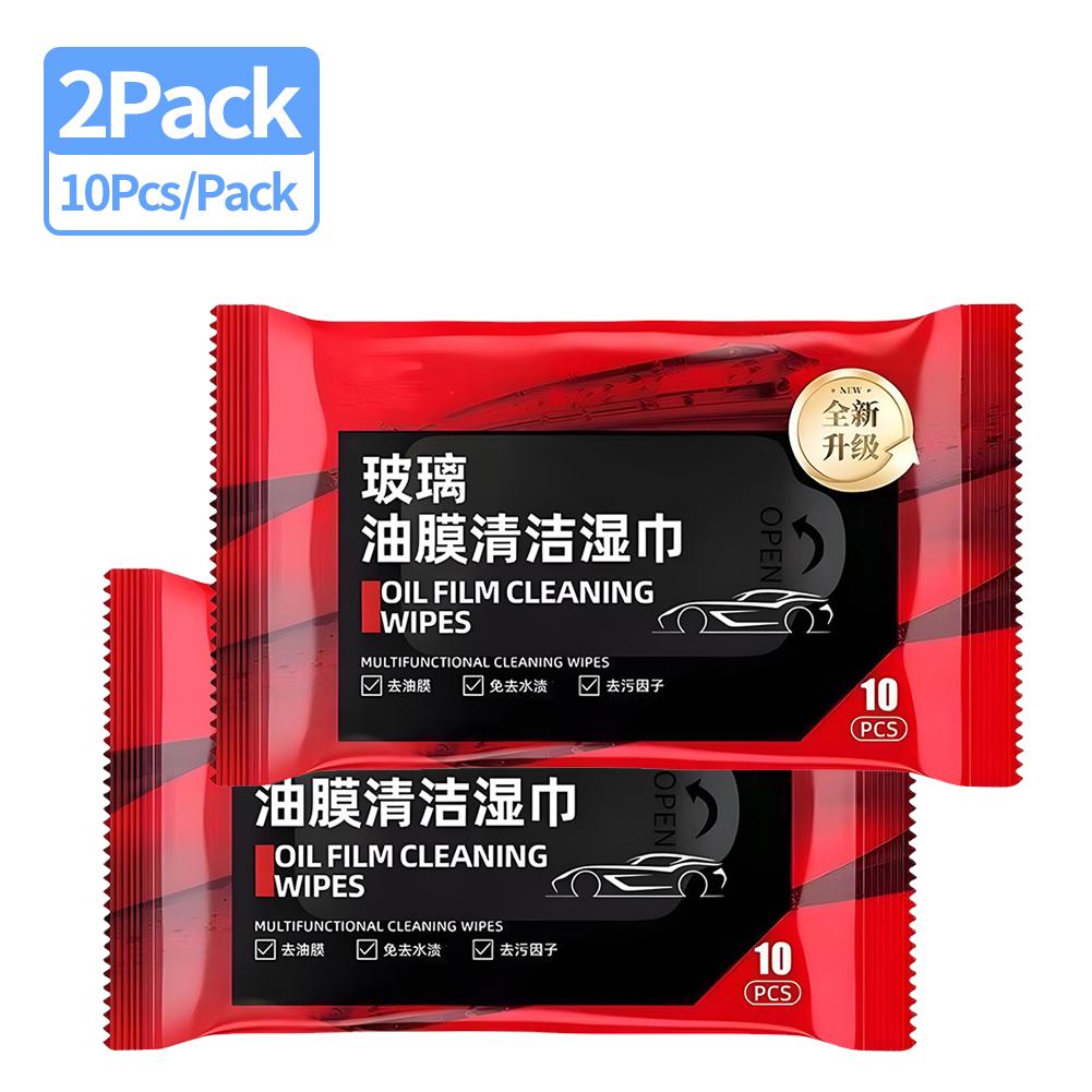1-10Packs Car Glass Oil Film Removal Wipes Auto Windshield Cleaning Wipes Car Rearview Mirror Cleaner Wipes For Auto Cleaning
