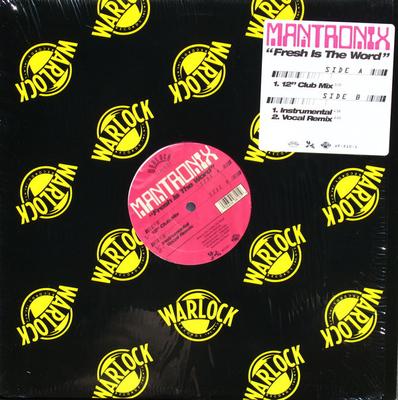 12inch Record MANTRONIX - Fresh Is The Word WR8101 Warlock Classic 1999 US Rap & Hip-Hop/R&B Used