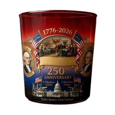 Collector Edition Memorial Wine Glass For Bourbon Enthusiasts And History Lover