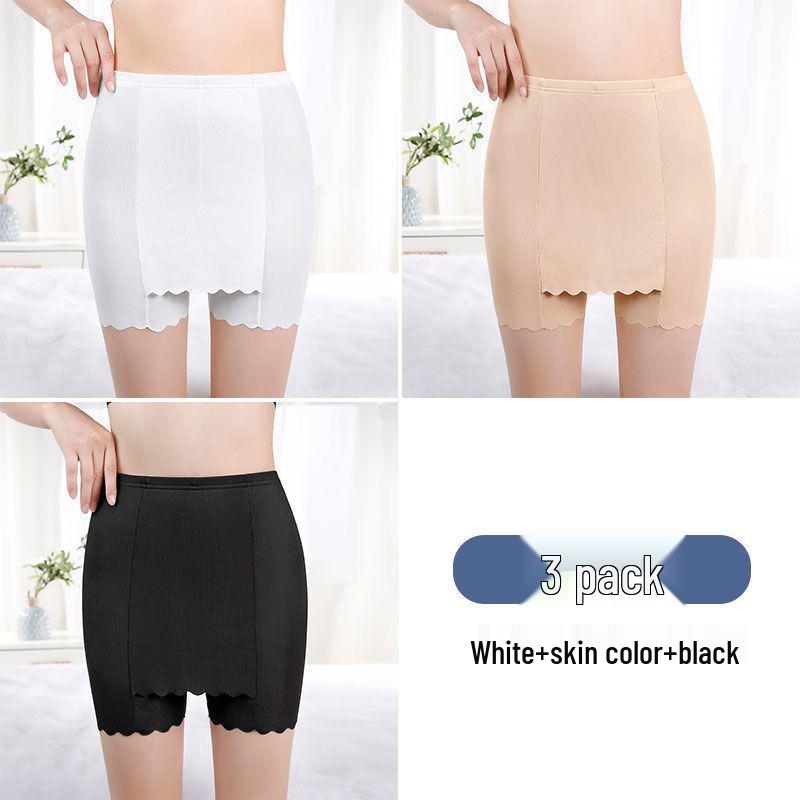 Eisseide Damen Doppel-Lagen Nahtlose Anti-Expositions Sicherheits-Shorts