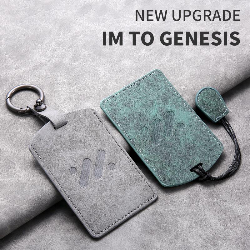 Schafsleder NFC Auto Smart Fernbedienung Schlüsselhülle Vollabdeckung Für IM LS7 L7pro LS6 Schutzhülle Schlüsselanhänger Keyless Tasche Schnalle Zubehör