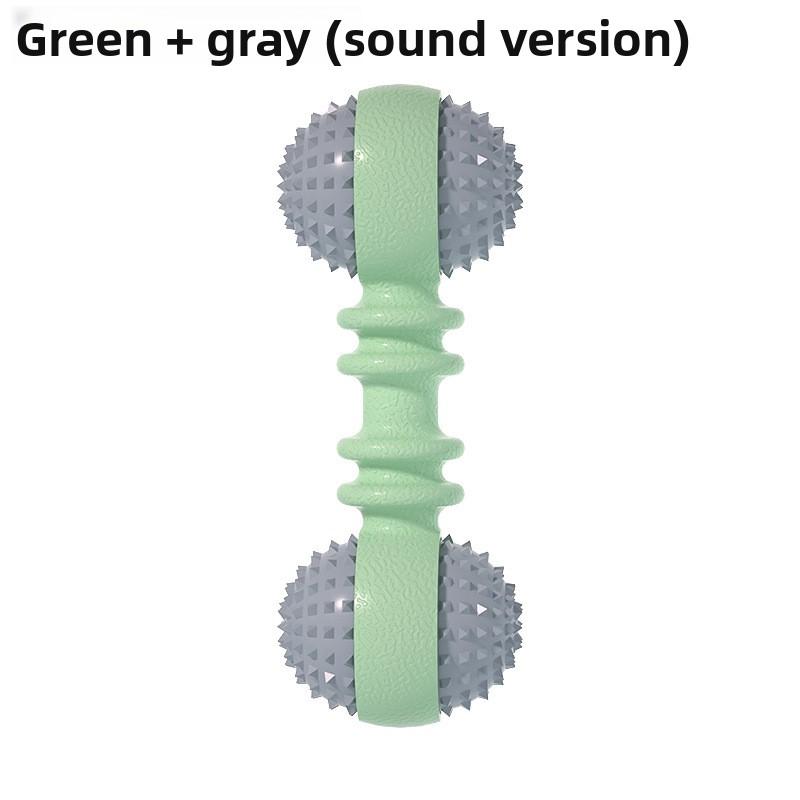 Pet Toys That Are Tough To Chew and Can Relieve Boredom, Barbell Shaped Dog Toys, Pet Self-entertaining and Sound-making Toy Balls