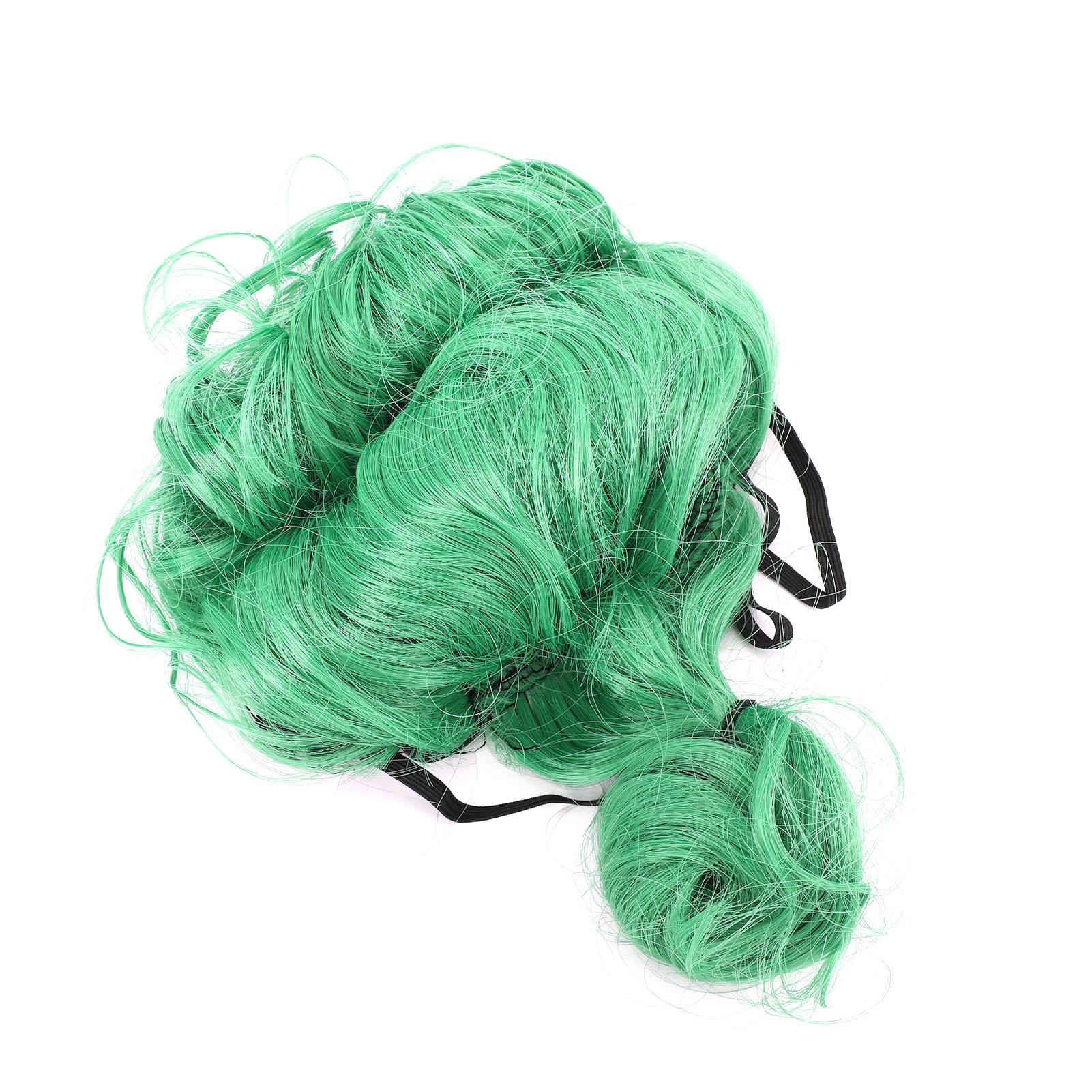 

Парик для питомца, зеленый, высокий хвост, мягкие моющиеся волосы из нейлонового волокна для костюма собаки и кошки для вечеринки-косплея