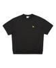 Angel Wappen Short Sleeve Sweatshirt - Black
