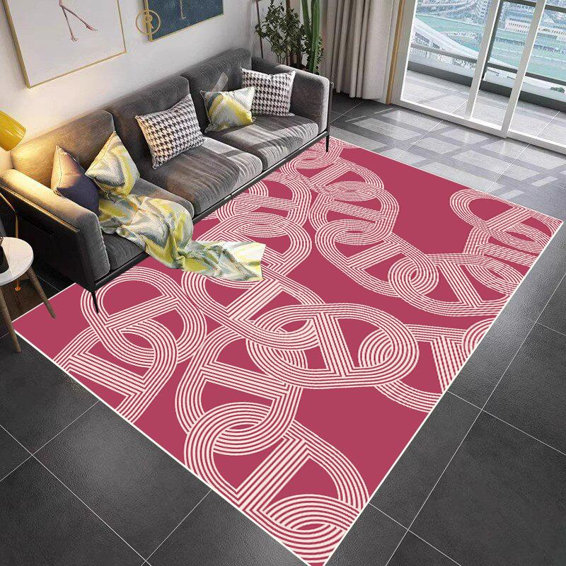 French Simplicity Large Carpets for Living Room160x230cm Bedroom Decor Rugs Balcony Sofa Area Rugs Non-slip Floor Mats Washable