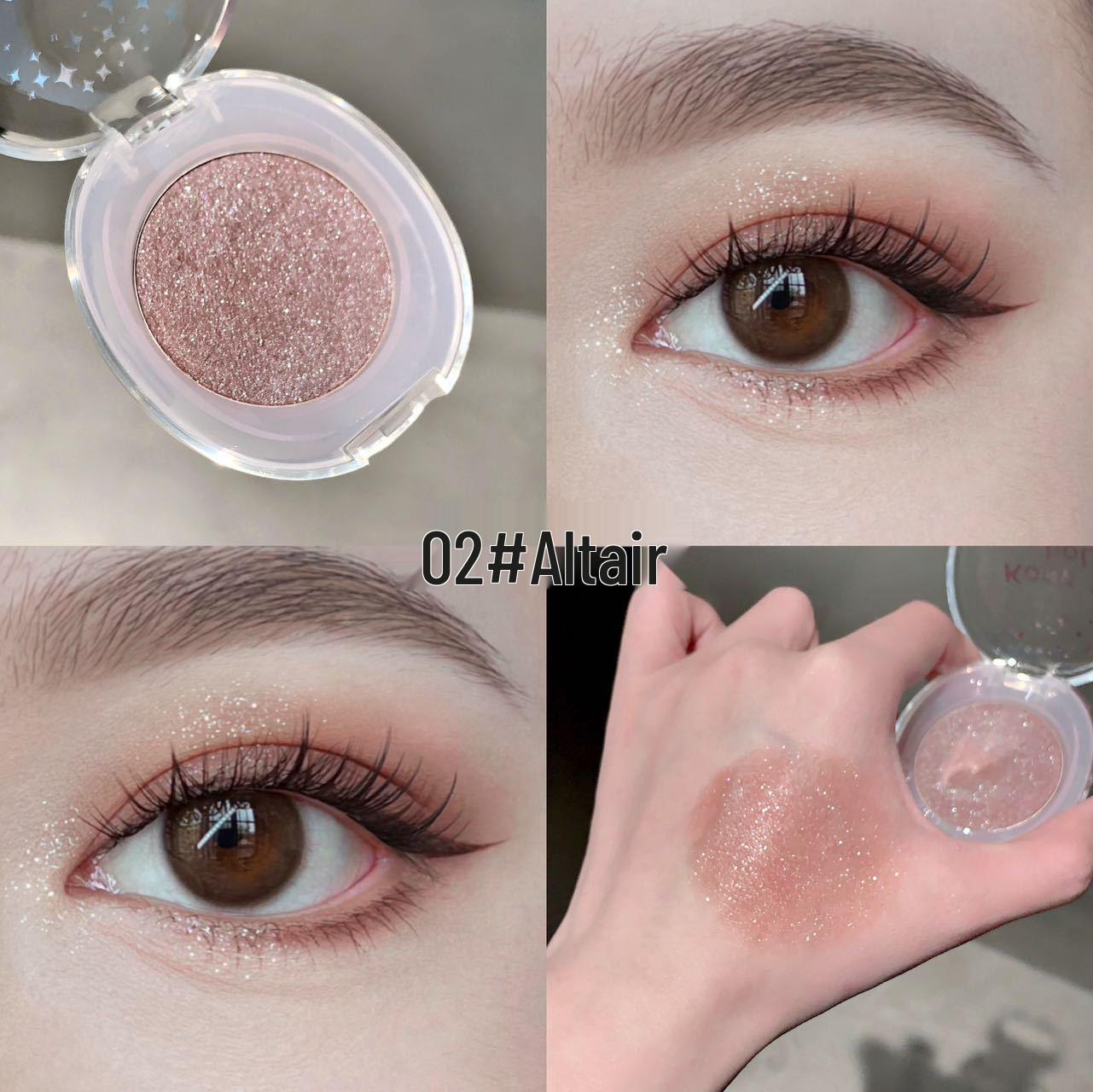 KodyboLL Glitter Eyeshadow Palette: Lively Single Color, Pearlescent, Super Sparkle, Brightening Highlight, Tear Duct Base.