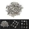 DIY Craft Pendant Accessories Deep Silver Cupronickel for Bracelet Making (100pcs styles)