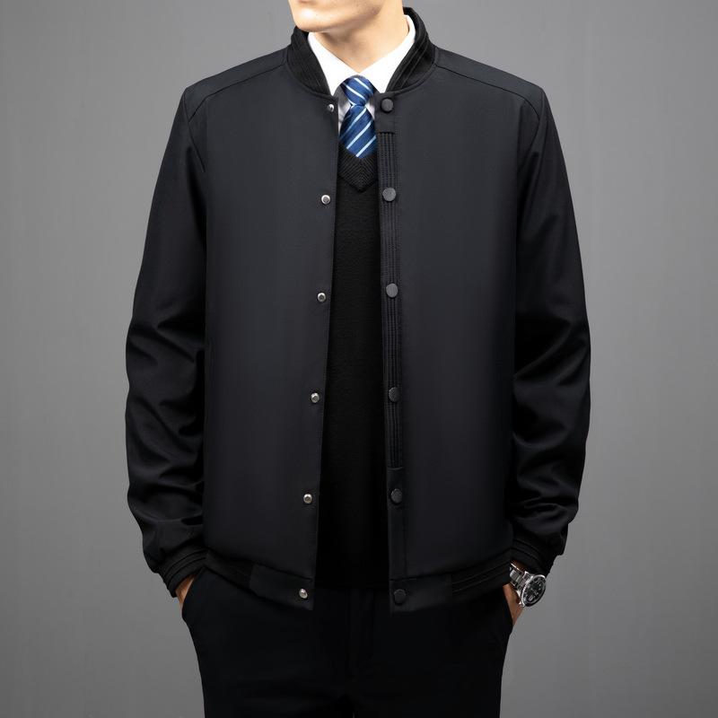 

Модная повседневная куртка с воротником-бейсболкой, повседневная деловая куртка, мужская куртка больших размеров, верхняя часть куртки L