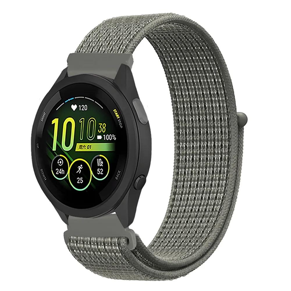 20mm 22mm Pletený nylonový smyčkový řemínek pro Garmin Forerunner 165 55 965 265 255 955 Venu 3 Náramek pro Garmin Active/Vivoactive 5