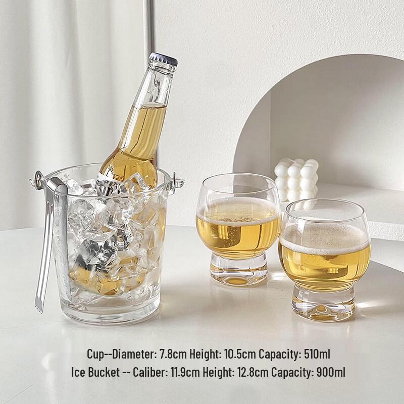 ZISIZ Premium Transparent Beer Glass