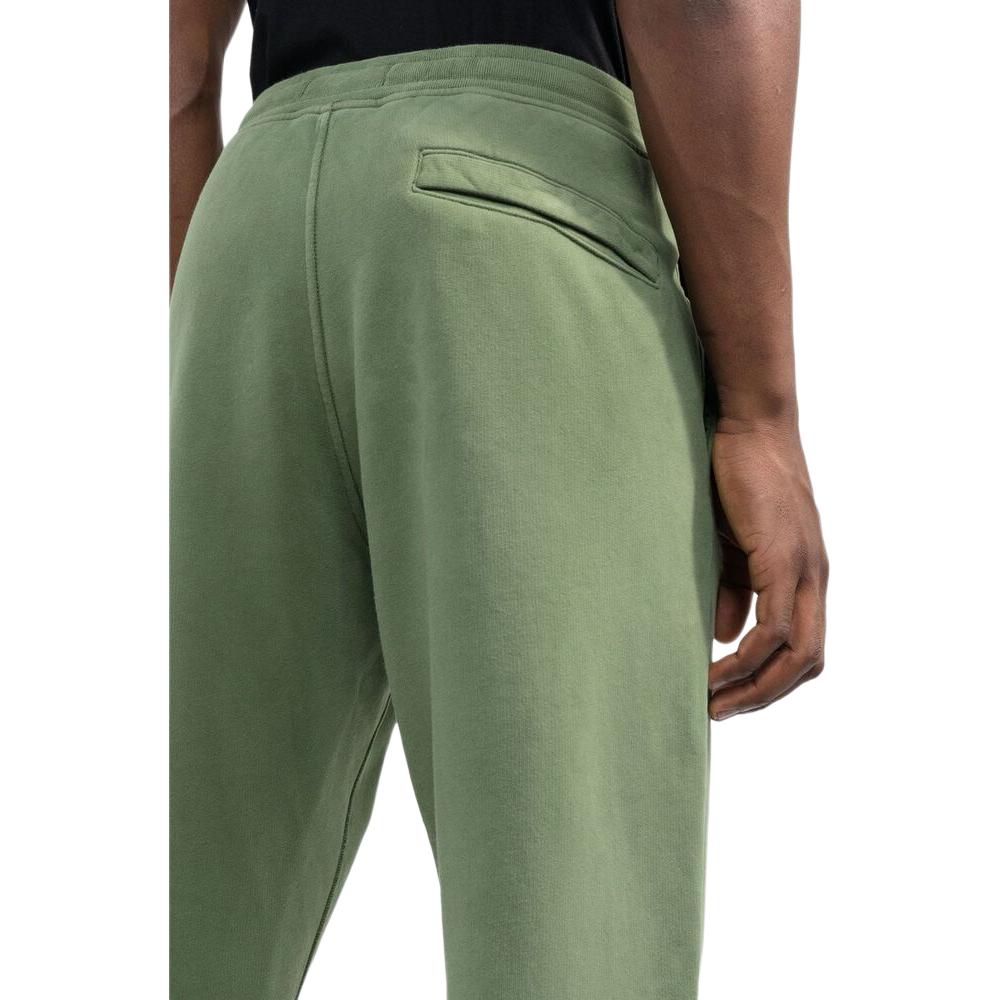 STONE ISLAND Gebürstete Jogginghose mit Tasche Oliv Grün Herren Hosen Grün 771564520-V0058