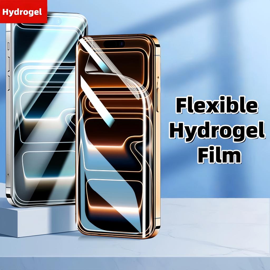 2 Pcs High Sensitive Hydrogel Film For Iphone 17 16 Pro Max 17e 16e ,Transparent Soft TPU Screen Protector