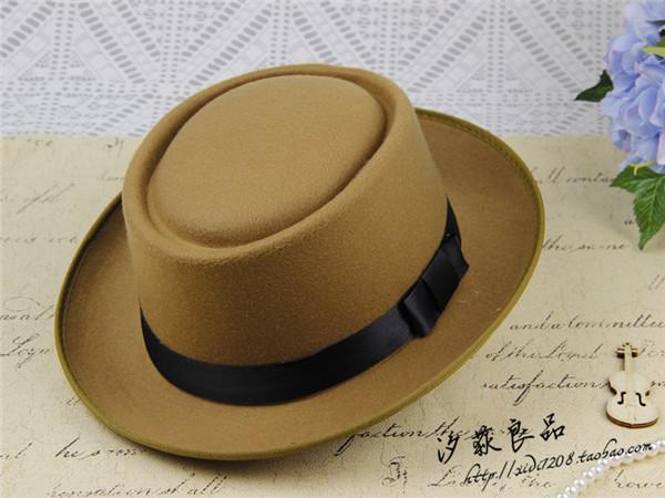 British Retro Woolen Big Eave Hat, Dome Big Edge Top Hat, Sun Hat, Children'S Magic Hat