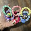 Anime Demon Hunter Cartoon Hair Ties Cute Hair Ropes Set Women's High Elastic Hair Girls Circles Ponytail Fixator Accessories