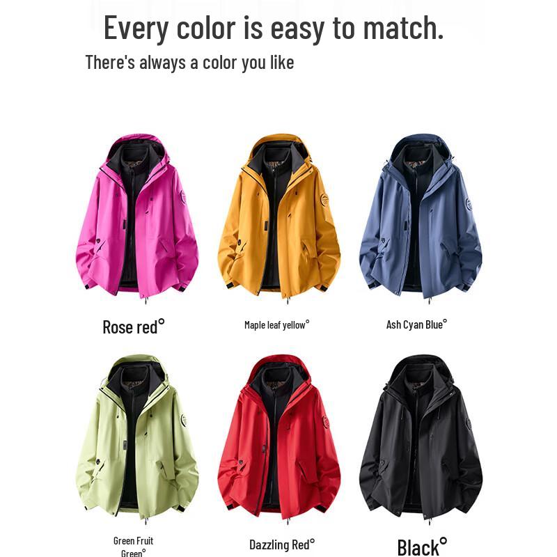 MULINSEN Women's 3-in-1 Waterproof Windbreaker Jacket