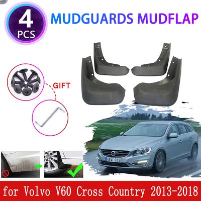 4 pièces pour Volvo V60 Cross Country 2013 2014 2015 2016 2017 2018 Garde-boue Bavette Aile Clapet Pare-éclaboussures Protéger