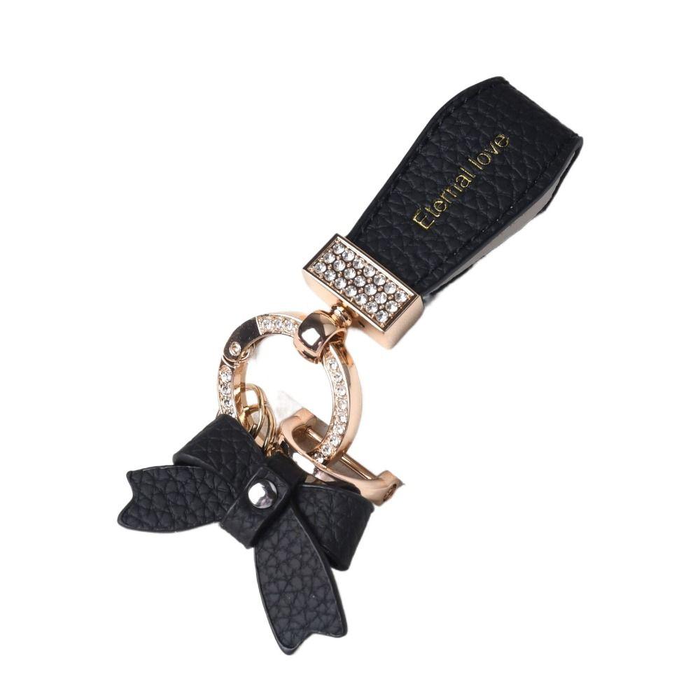 Ladies Bag Fashion Decoration Luxury Genuine Leather Keychain  Women Gift