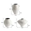 Ceramic Vase White Coarse Earthenware Pot Flower Vase Retro Pot Handmade Ceramic Jar Flower Arrangement Accessories