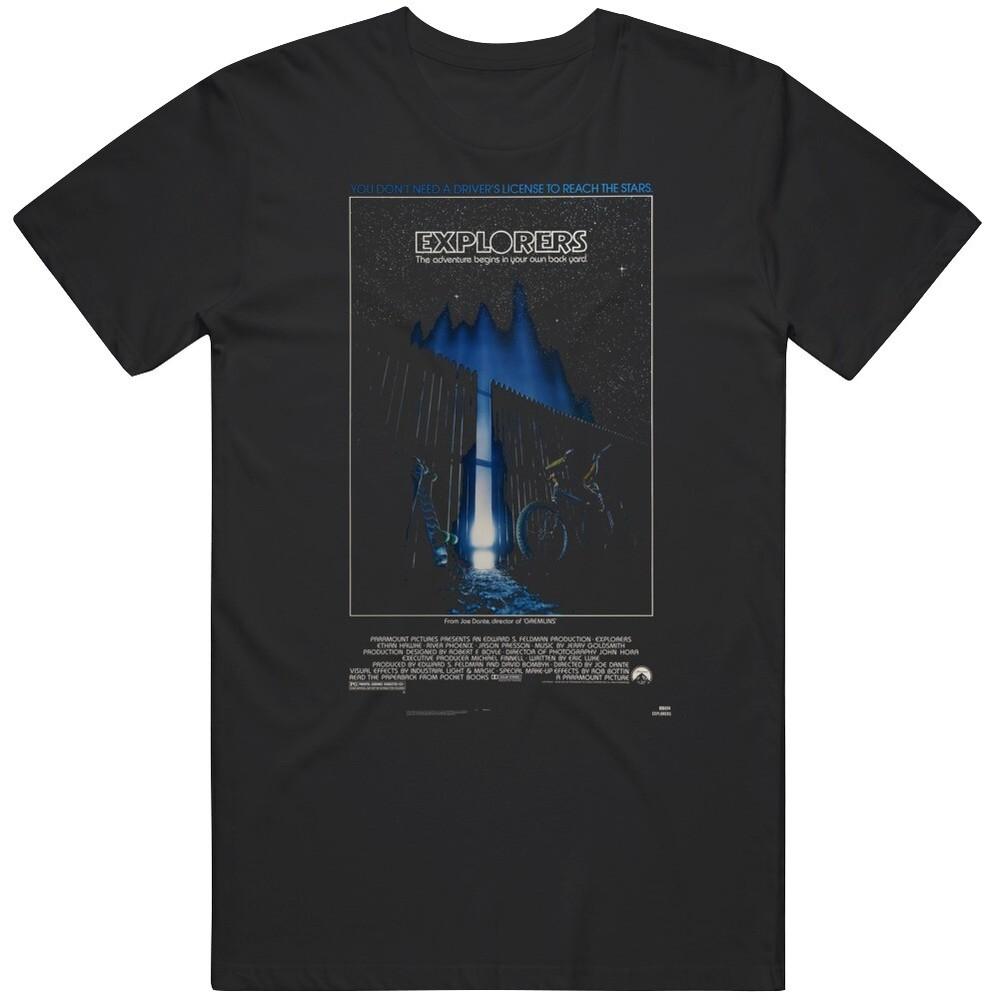 Retro Classic The Explorers Movie Poster  80s TV Movie Fan T Shirt Unisex T-Shirt XXXL
