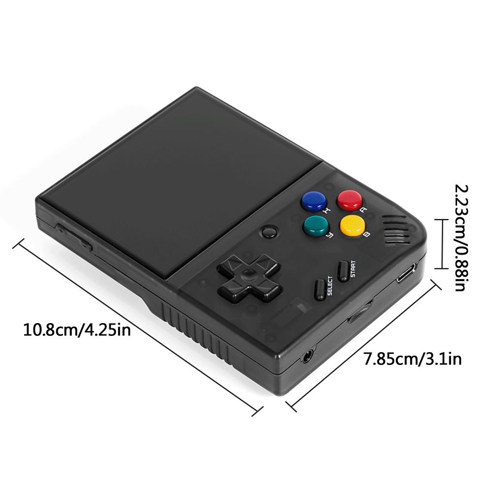 Mini Plus Handheld Game Console Mini+ 3.5-inch IPS Screen  Black with 64GB TF Card