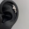 Punk Fashion Titanium Steel Ear Bone Studs: Cool Cochlear Piercing Earrings Collection
