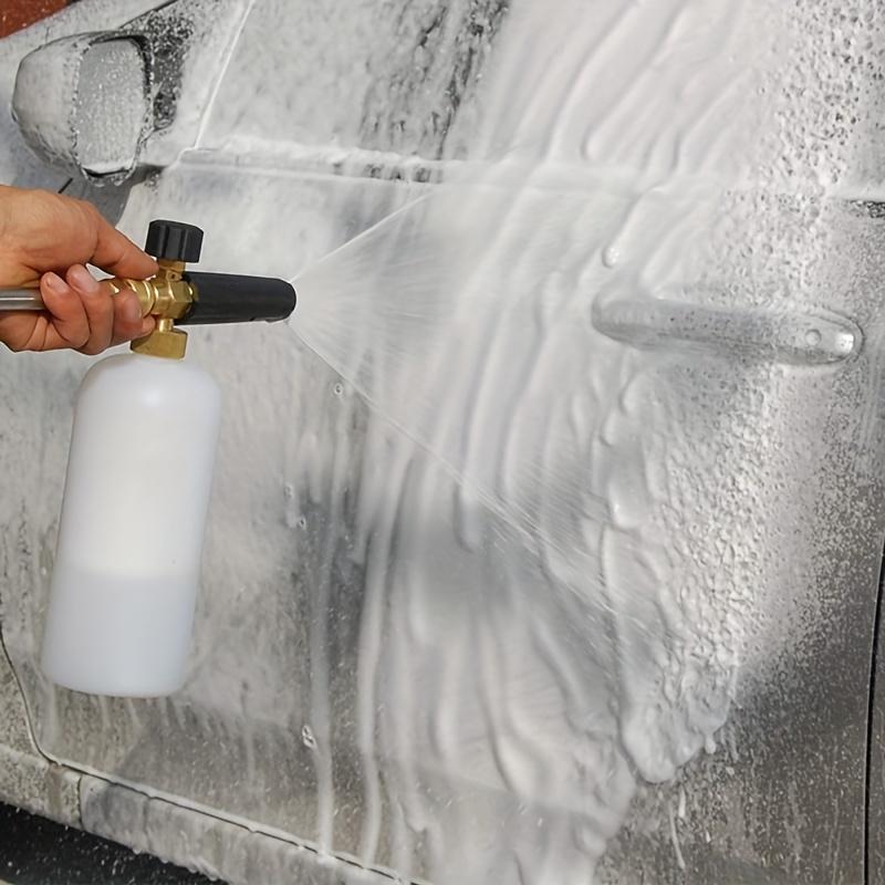 33.81 oz foam gun with 5-color nozzle tip and brass quick connector, with 1/4 quick plug, for car washing