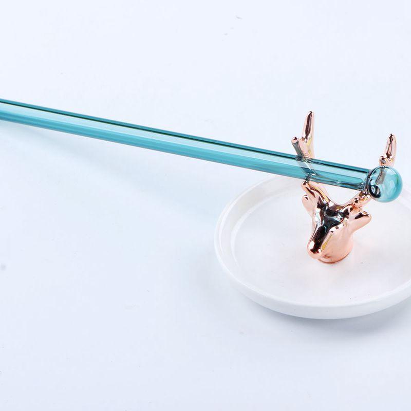 

Соломинка для питья из цветного боросиликатного стекла с круглой головкой