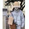 2024 Petite Korean Style Blue Women's Short Down Jacket - White Duck Down