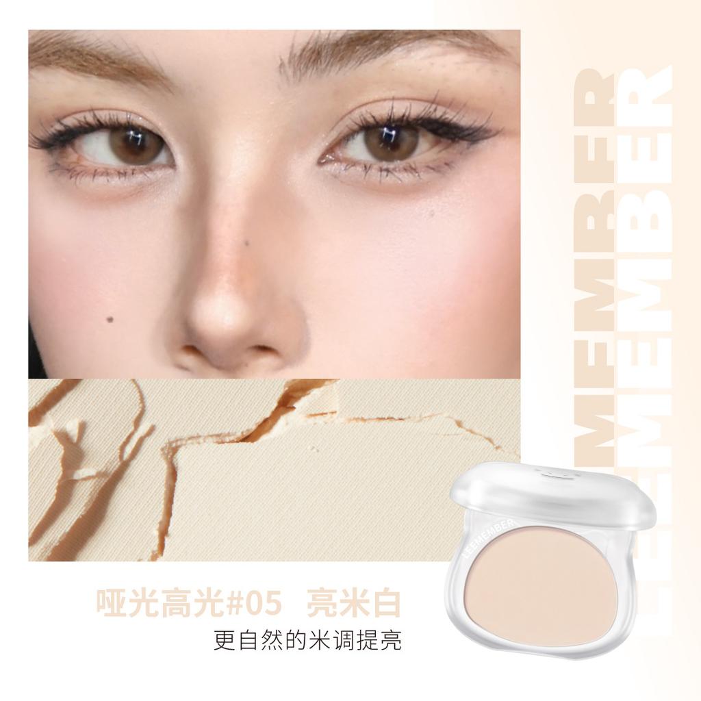 LEEMEMBER Contour Highlighter Powder Matte Fine Powder Long Lasting Waterproof Oil Control Natural Face Bronzer Brighten Makeup