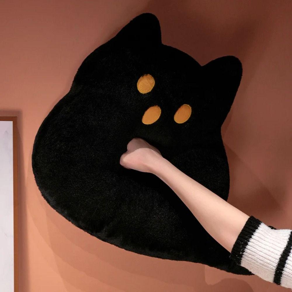 PP Cotton Ghost Cat Plush Toys Halloween Style Black Cat Plush Doll  Children Girl
