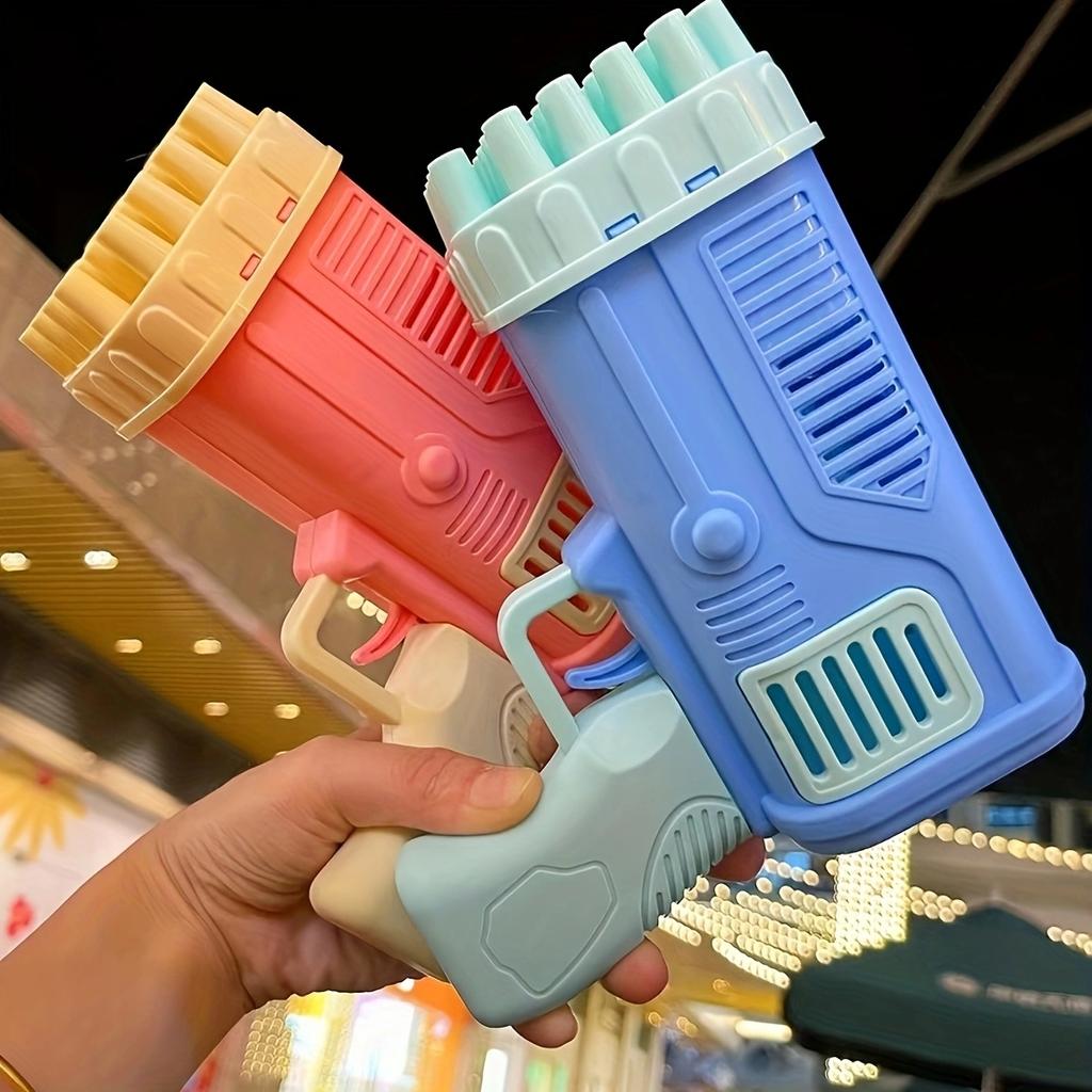 32 Hole Electric Bubble Machine Internet Celebrity  Gun Bubble Water Stick Children's Toy Without Bubble Water and Battery