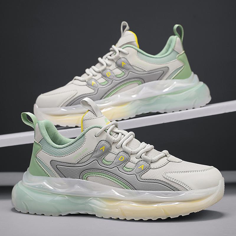 

Мужская обувь Putian 2025, новая весенняя молодежная спортивная и досуговая универсальная нескользящая обувь с толстой подошвой, увеличивающая рост, для бега и папы 39