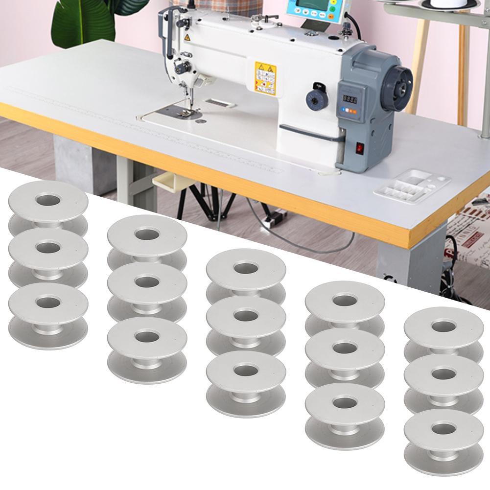 100Pcs Metal Bobbins for Flat Embroidery Car Sewing Machine Replacement Accessories