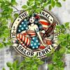 Sailor Jerry Vintage Metal Tin Sign 8x8 Inch Retro Wall Art Home Bar Kitchen Decor Man Cave