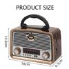 Vintage AM/FM/SW Radio with Light Home Radio Portable Wireless Bluetooth Audio TF Card USB Flash Disk MP3 Player