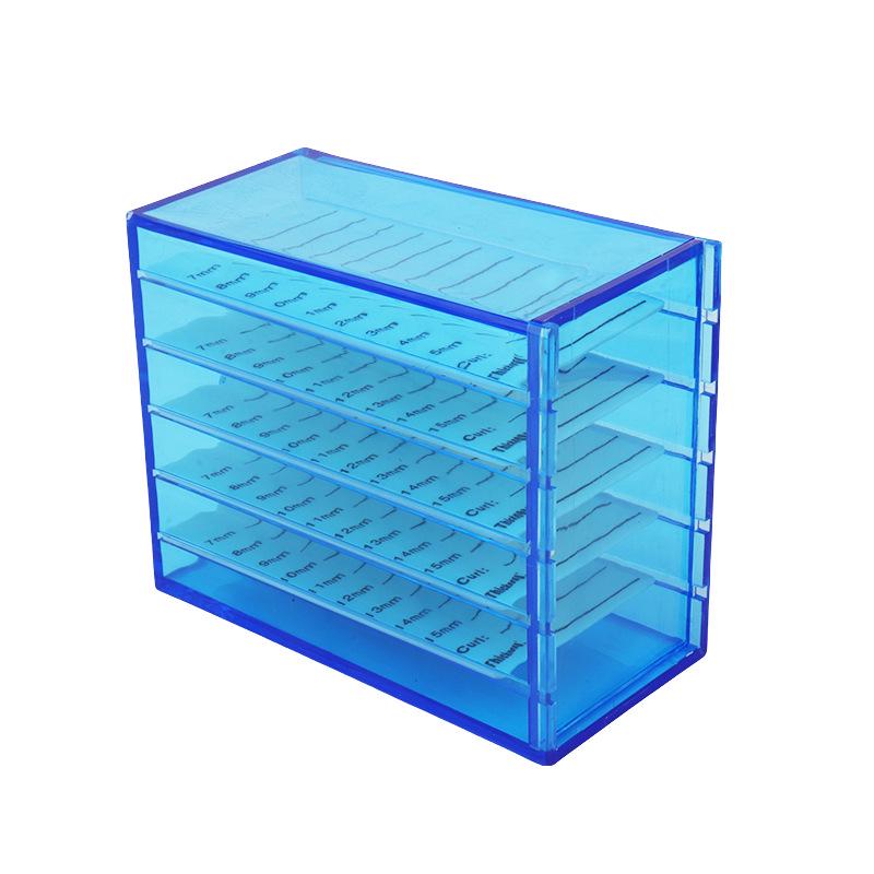 Grafted Eyelash Organizer: 5-Layer Acrylic Storage Box, Multiple Colors
