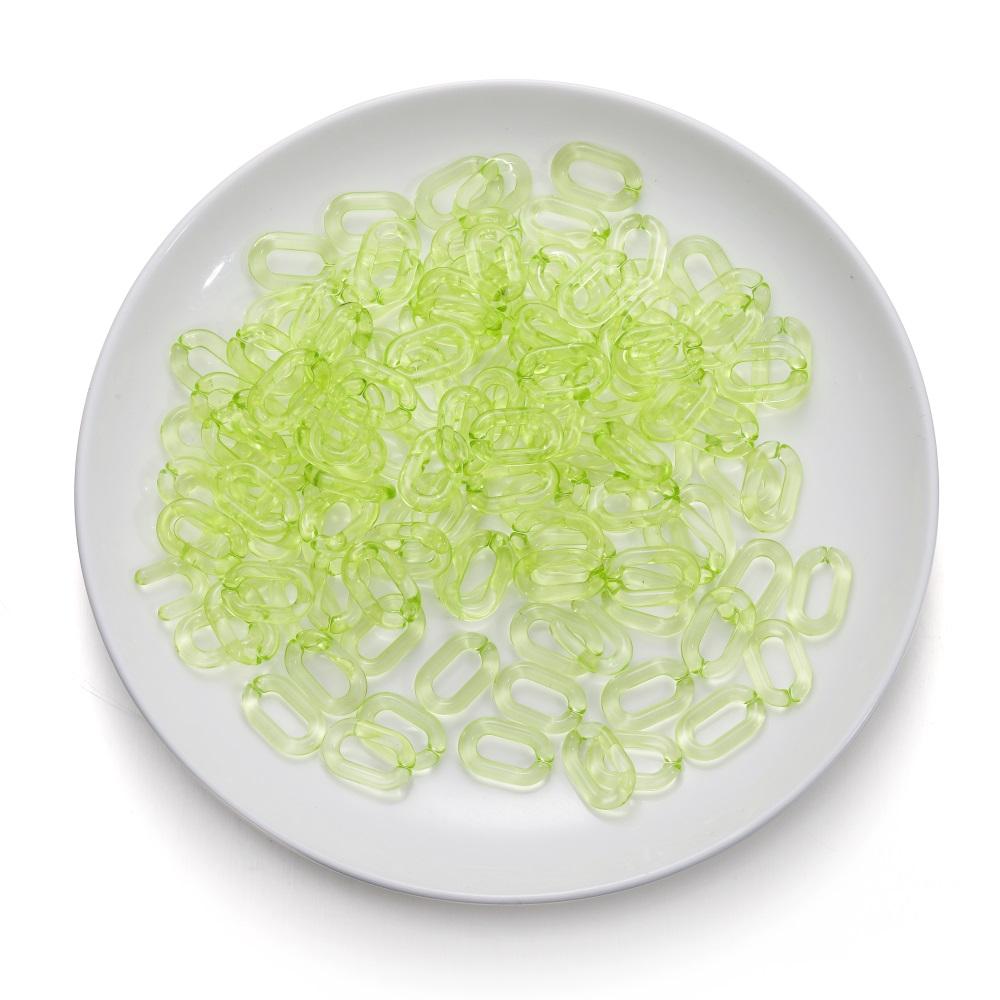 50/100pcs Colorful Acrylic Link Chain Lobster Clasp Keychains for DIY Necklace Chain Jewelry Making Accessories Supplies