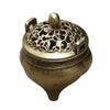 Mini Tripod Incense Burner Antique Style Brass Finger Tip Small Censer for Home Decor Meditation Zen Desk Altar