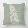 Nordic Fall Home Decor Autumn Throw Pillow Case Sofa Cushion Cover Modern 45X45Cm 45*45 50X50 60X60Cm 40*40Cm Leaf Plant Green