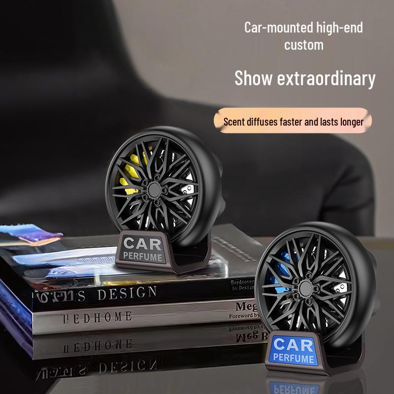 Car Wheel Hub Aromatherapy Vent Clip: Fresh, Long-lasting Scent Eliminates Odors