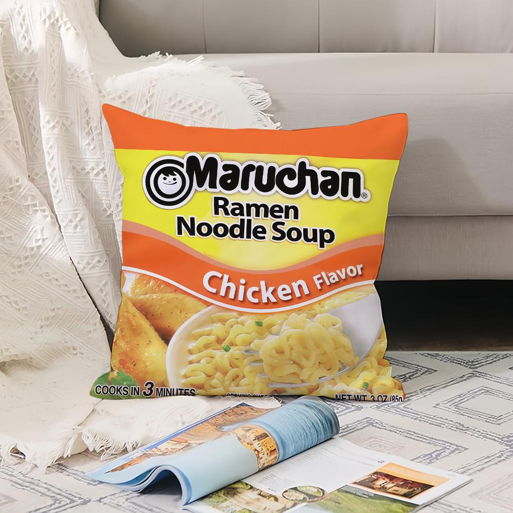 Fashion Print M-Marucha R-Ramen Pillow Case Office Cushions Suitable For Sofa Car Bedroom Decorative Cushion Cover