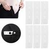 Belt Extension Buckle Adjustable Maternity Waistband Extension Button Elastic Lengthen ButtonWhite