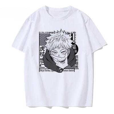Tshirt Unisexga Japanese Anime Jujutsu Kaisen T Shirt Gojo Satoru Tops Yuji Itadori Graphic Tees Cool Tshirt 90s Women Clothes