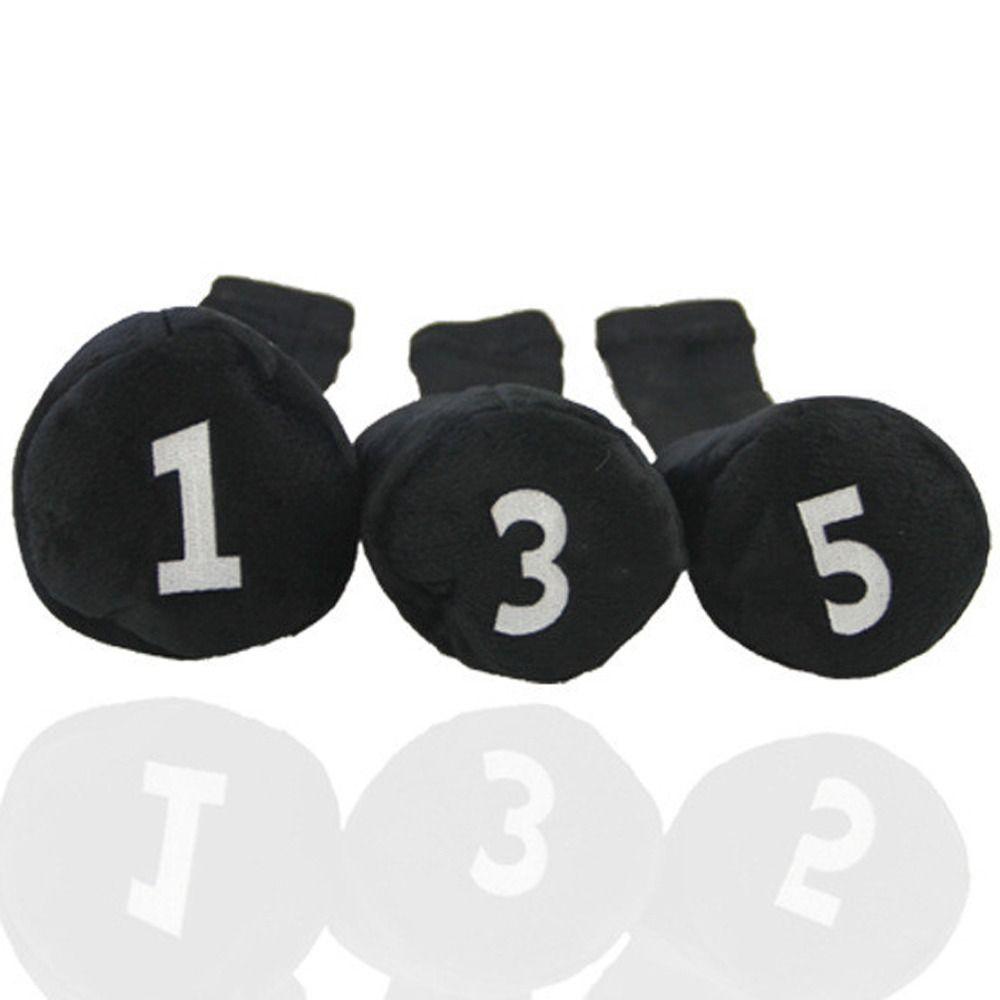 Long Neck Golf Club Protector Fluff Cloth Wood Head Covers Golf Headcovers  Outdoor Sports