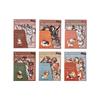 Ketchup Girl Velvet Embroidery Pet Stickers: 6 Style Cute Animal Designs for Journals 