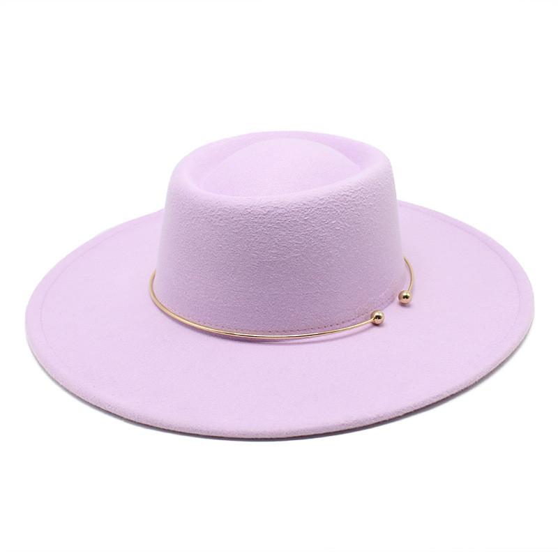 Wool Felt Classic Bowler Hat With Wide Brim For Outdoor Casual Wear